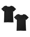 Ingrid & Isabel Seamless Maternity Rib Short Sleeve Crew Tee 2 Pack Bundle In Multi