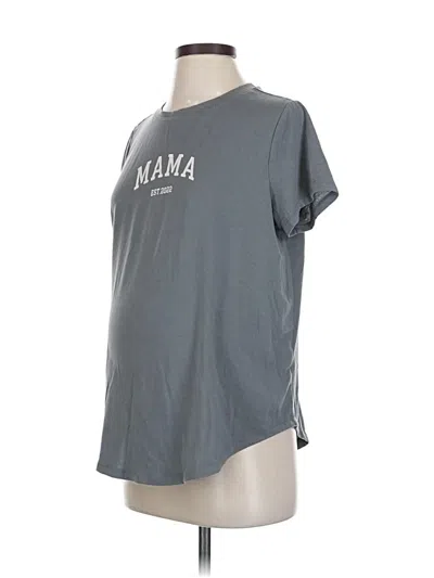 Pre-owned Ingrid & Isabel Short Sleeve T-shirt In Gray