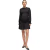 Ingrid & Isabel Short Smocked Occasion Maternity Dress In Black