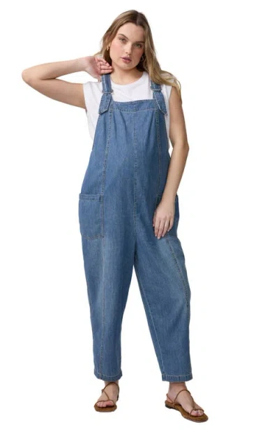 Ingrid & Isabel Soft Denim Overall In Blue