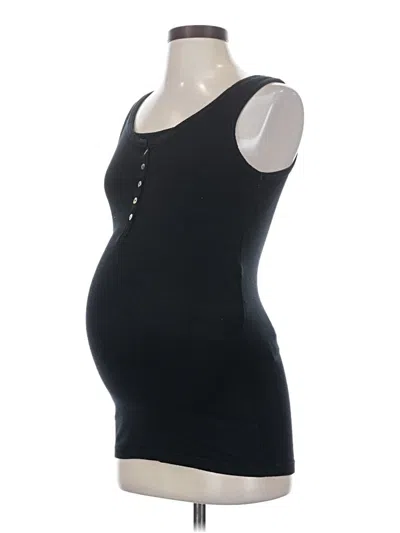 Pre-owned Ingrid & Isabel Tank Top Black Strapless Neckline Tops