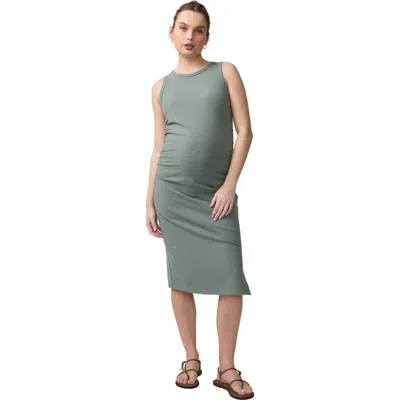 Ingrid & Isabel The Everywear Bodycon Maternity Dress In Green