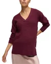 Ingrid & Isabel V Neck Side Zip Maternity Sweater In Burgundy