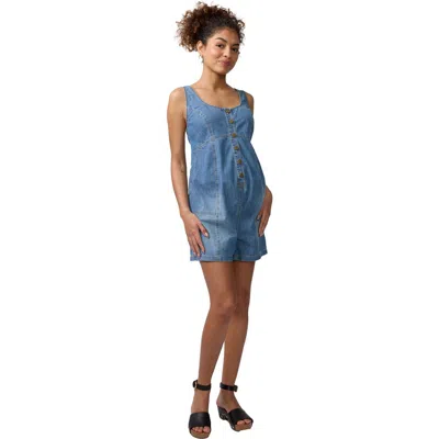 Ingrid & Isabel V-neck Wide Leg Knit Jumpsuit In Blue