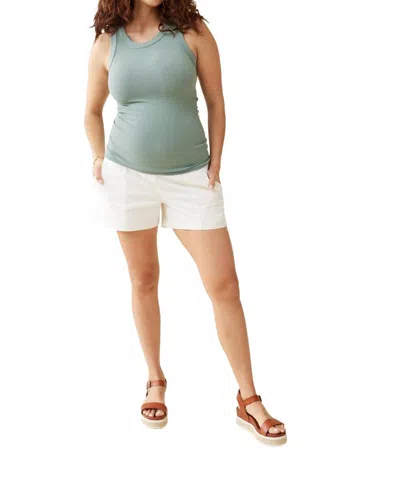Ingrid & Isabel Women's Maternity Seamless Rib Tank Top In Sage In Green
