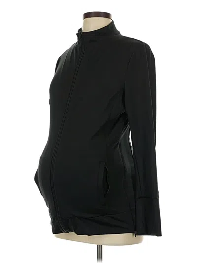 Pre-owned Ingrid & Isabel Zip Up Hoodie In Black
