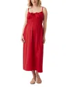 Ingrid & Isabel Maternity Strappy Midi Dress In Red