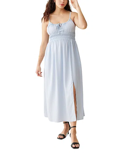 Ingrid & Isabel Maternity Strappy Midi Dress In Sky
