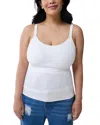 Ingrid & Isabel Nursing & Pumping Cami, Pack Of 2 In White/ White
