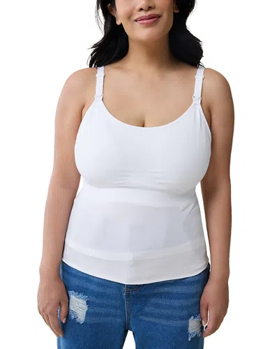 Ingrid & Isabel Nursing & Pumping Cami, Pack Of 2 In White/ White