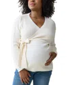 Ingrid & Isabel Nursing Wrap Sweater In Cream