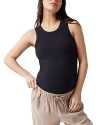 Ingrid & Isabel Seamless Rib Tank In Black