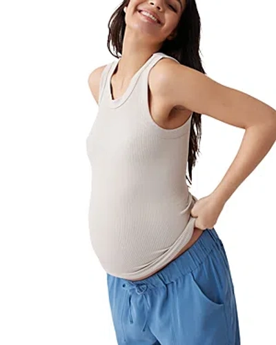 Ingrid & Isabel Seamless Rib Tank In Stone