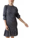 Ingrid & Isabel Smocked Maternity Dress In Blue/tan Animal Floral