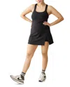 Ingrid & Isabel Square Neck Maternity Active Dress In Black