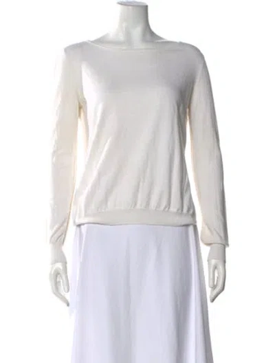 Pre-owned Inhabit Bateau Neckline Sweater In Neutral