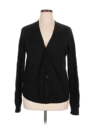 Pre-owned Inhabit Cardigan Sweater In Black