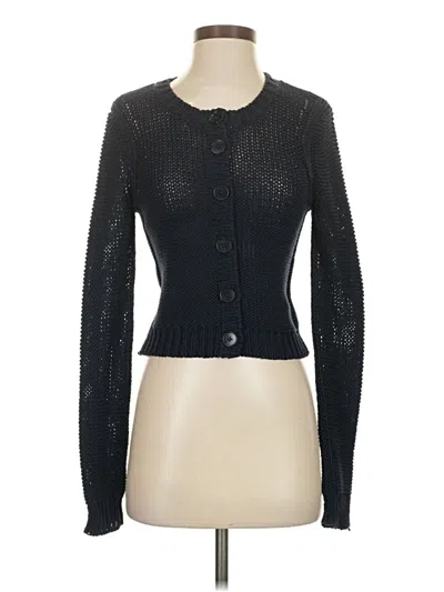 Pre-owned Inhabit Cardigan Sweater In Black