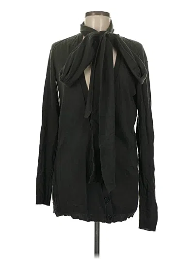 Pre-owned Inhabit Cardigan Sweater In Black