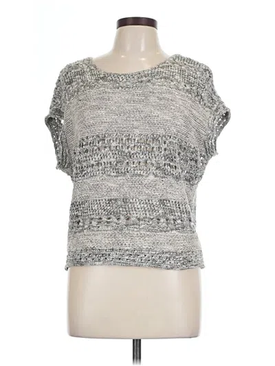 Pre-owned Inhabit Cardigan Sweater In Silver