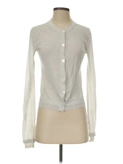 Pre-owned Inhabit Cardigan Sweater In White