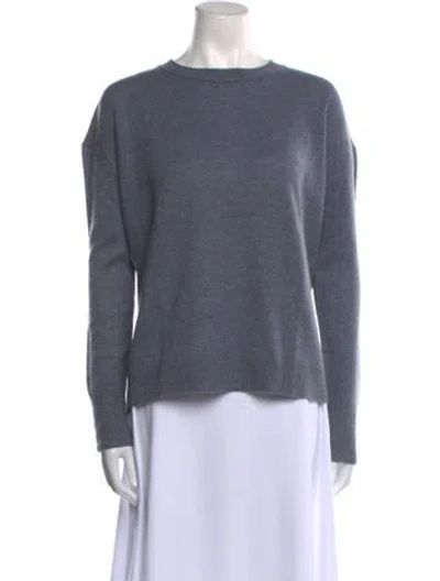 Pre-owned Inhabit Cashmere Bateau Neckline Sweater In Gray