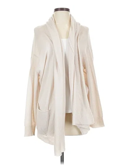 Pre-owned Inhabit Cashmere Cardigan Sweater In Ivory