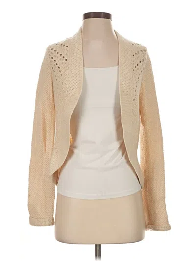 Pre-owned Inhabit Cashmere Cardigan Sweater In Tan