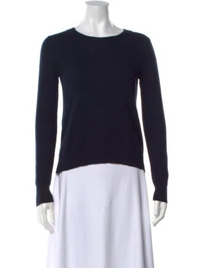 Pre-owned Inhabit Cashmere Crew Neck Sweater In Black