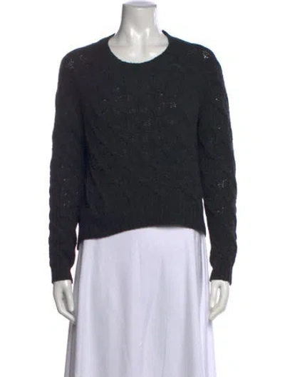 Pre-owned Inhabit Cashmere Crew Neck Sweater In Black