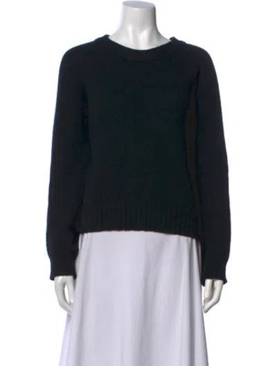 Pre-owned Inhabit Cashmere Crew Neck Sweater In Black
