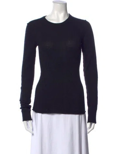 Pre-owned Inhabit Cashmere Crew Neck Sweater In Blue