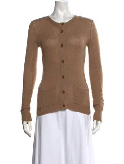 Pre-owned Inhabit Cashmere Crew Neck Sweater In Brown