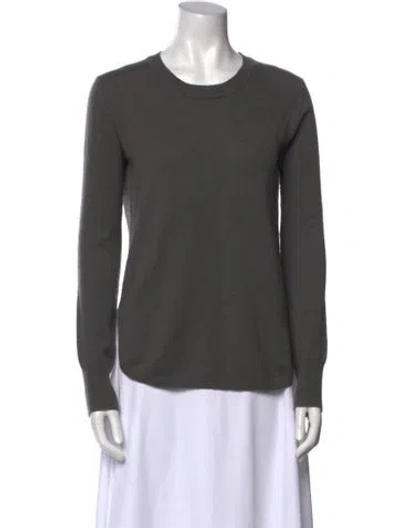 Pre-owned Inhabit Cashmere Crew Neck Sweater In Gray