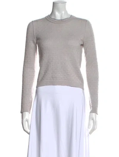 Pre-owned Inhabit Cashmere Crew Neck Sweater In Gray