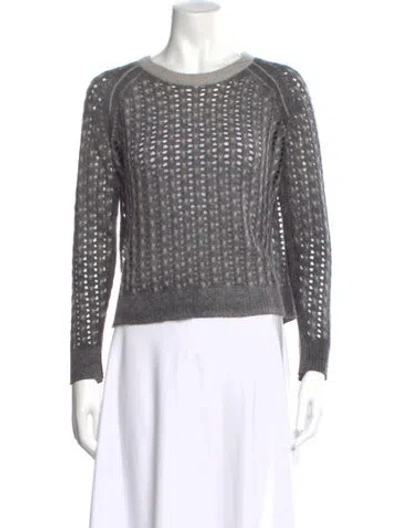 Pre-owned Inhabit Cashmere Crew Neck Sweater In Gray