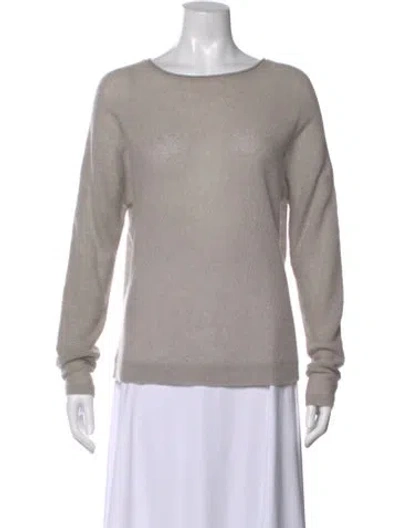Pre-owned Inhabit Cashmere Crew Neck Sweater In Gray