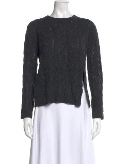 Pre-owned Inhabit Cashmere Crew Neck Sweater In Green