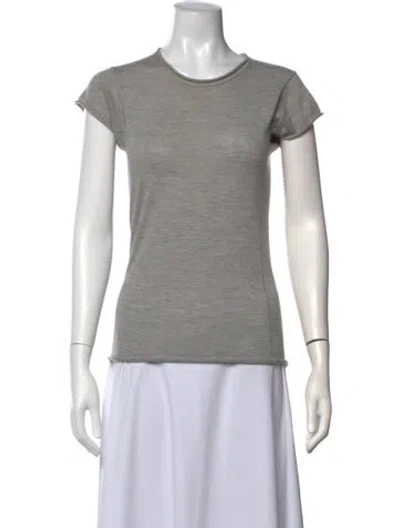 Pre-owned Inhabit Cashmere Crew Neck Sweater In Grey