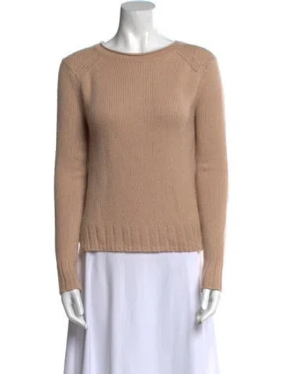 Pre-owned Inhabit Cashmere Crew Neck Sweater In Neutral