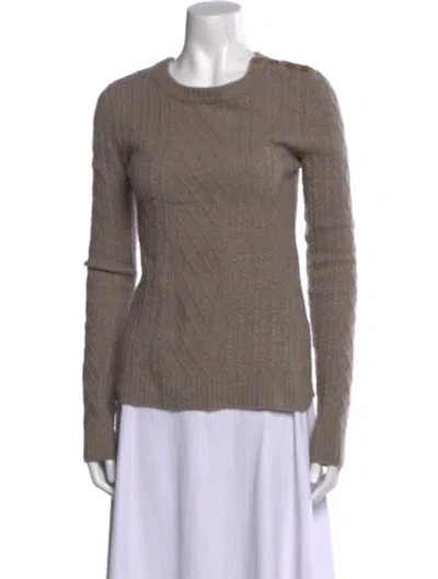Pre-owned Inhabit Cashmere Crew Neck Sweater In Neutral