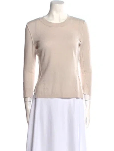 Pre-owned Inhabit Cashmere Crew Neck Sweater In Neutral