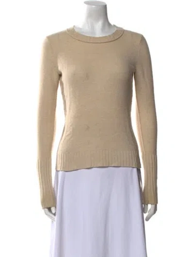 Pre-owned Inhabit Cashmere Crew Neck Sweater In Neutral