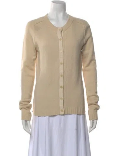Pre-owned Inhabit Cashmere Crew Neck Sweater In Neutral