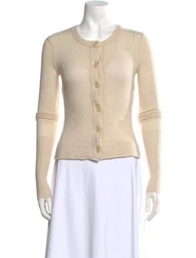 Pre-owned Inhabit Cashmere Crew Neck Sweater In Neutral