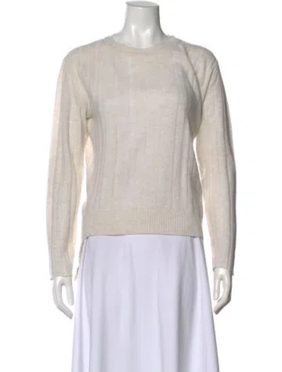Pre-owned Inhabit Cashmere Crew Neck Sweater In Neutral