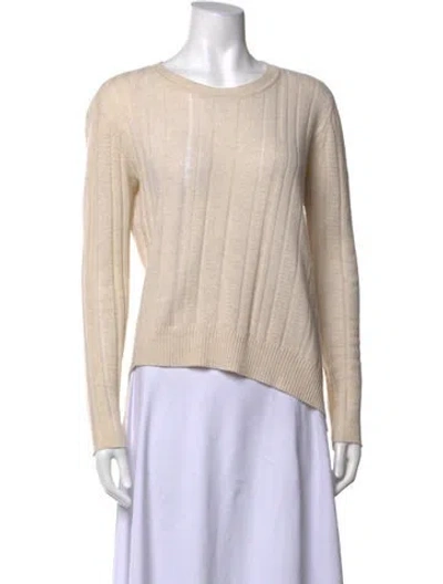 Pre-owned Inhabit Cashmere Crew Neck Sweater In Neutrals