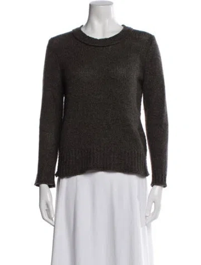 Pre-owned Inhabit Cashmere Crew Neck Sweater In White