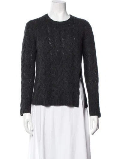 Pre-owned Inhabit Cashmere Patterned Sweater In Brown