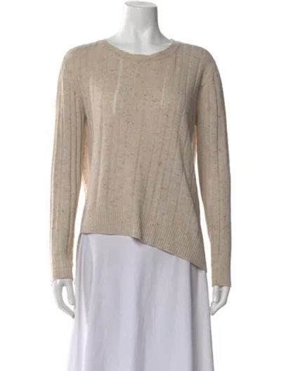 Pre-owned Inhabit Cashmere Patterned Sweater In Neutral